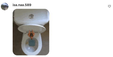 Commentaire d'un internaute sur la campagne TV de la Compagnie des Déboucheurs, montrant une personne sur ses wc dans la lignée de l'univers de la campagne