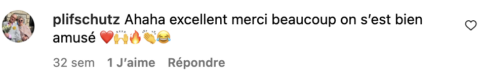 Commentaire qui valorise l'humour de la campagne TV de la Compagnie des Déboucheurs imaginée par Fantastic, avec ce message "ahaha excellent merci beaucoup on s'est bien amusé"