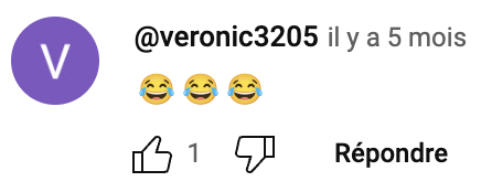 Commentaire positif sur les Tutos de la Mamie des Déboucheurs imaginée par Fantastic, soulignant le côté drôle avec trois émojis rires